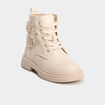 Boots à lacets sable fille