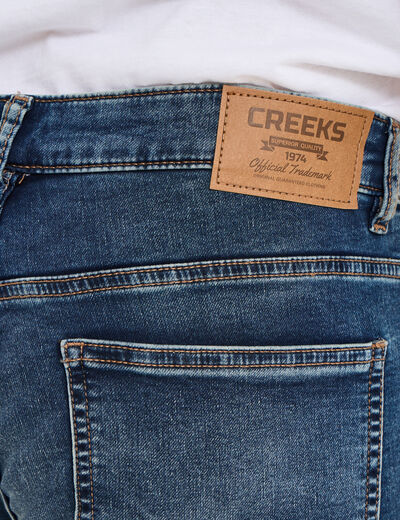 Jean stretch coupe regular denim dirty homme