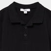 Polo manches courtes &agrave; d&eacute;tail brod&eacute; noir gar&ccedil;on