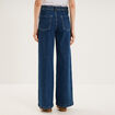 Jean denim flare coton majoritaire denim stone femme