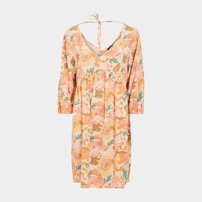 robe evasee manches 34 ecru femme Robe évasée manches 3/4 ecru femme