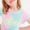 T-shirt col rond manches courtes Creeks ecru fille