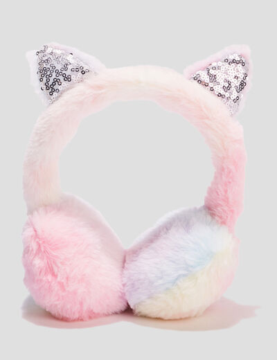 Cache-oreilles avec sequins multicolore fille