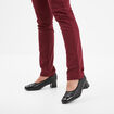 Escarpins talons carr&eacute;s noir femme