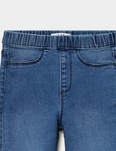 Jegging bootcut taille &eacute;lastiqu&eacute;e bleu clair fille