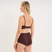 Soutien-gorge brassi&egrave;re bandeau padd&eacute; marron femme