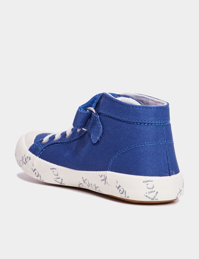 Baskets montantes Kickers Godup bleu garçon