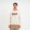 Sweat hoodie &agrave; capuche molleton 1 poche ecru homme