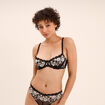 Soutien-gorge corbeille avec dentelle noir femme