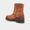 Bottines crantées en cuir Creeks marron femme