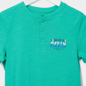 T-shirt manches courtes Creeks vert garçon
