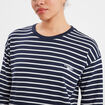 T-shirt manches longues Creeks bleu marine femme