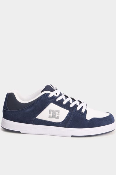 Baskets en cuir su&eacute;dine antid&eacute;rapantes bleu marine homme