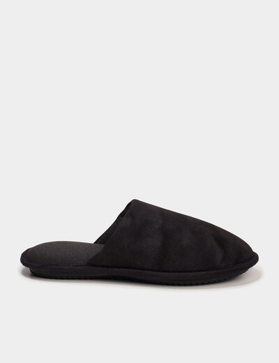 Chaussons mules noir homme
