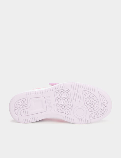 Tennis basses à lacets Puma rose fushia fille