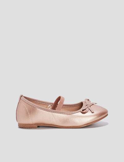 Ballerines irisé à bride sable fille