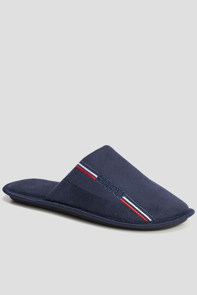 Chaussons mules Creeks bleu marine homme