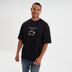 T-shirt manches courtes coton Pink Floyd noir homme