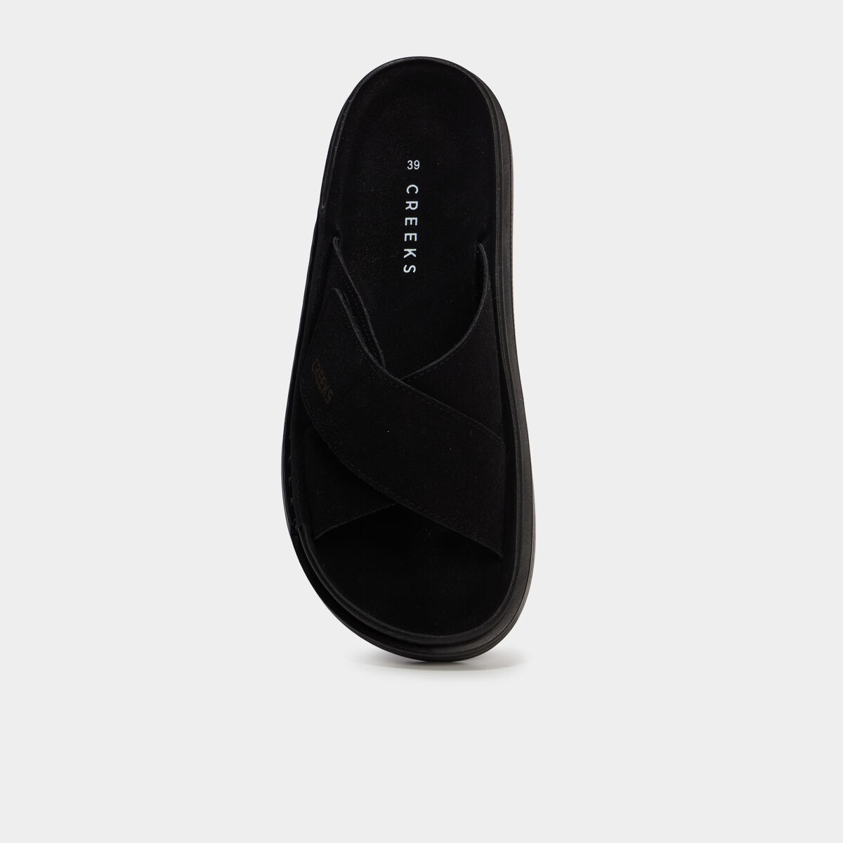 Mules &agrave; scratchs effet su&eacute;dine noir femme