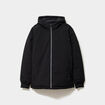 Blouson à capuche zippé noir homme