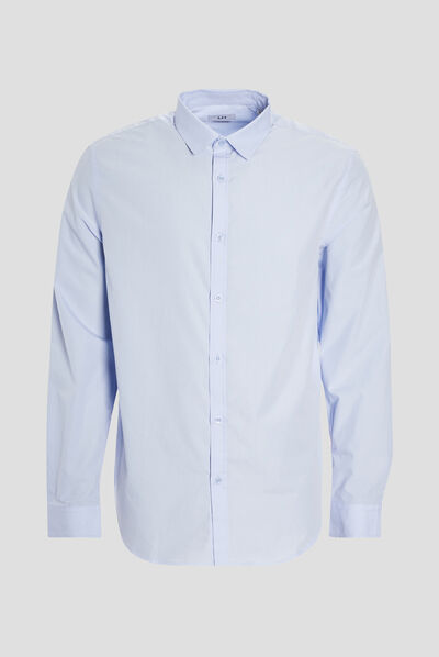 Chemise manches longues Studio bleu ciel homme
