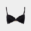Soutien-gorge corbeille paddé dentelle noir femme