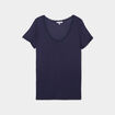 T-shirt de pyjama bleu marine femme