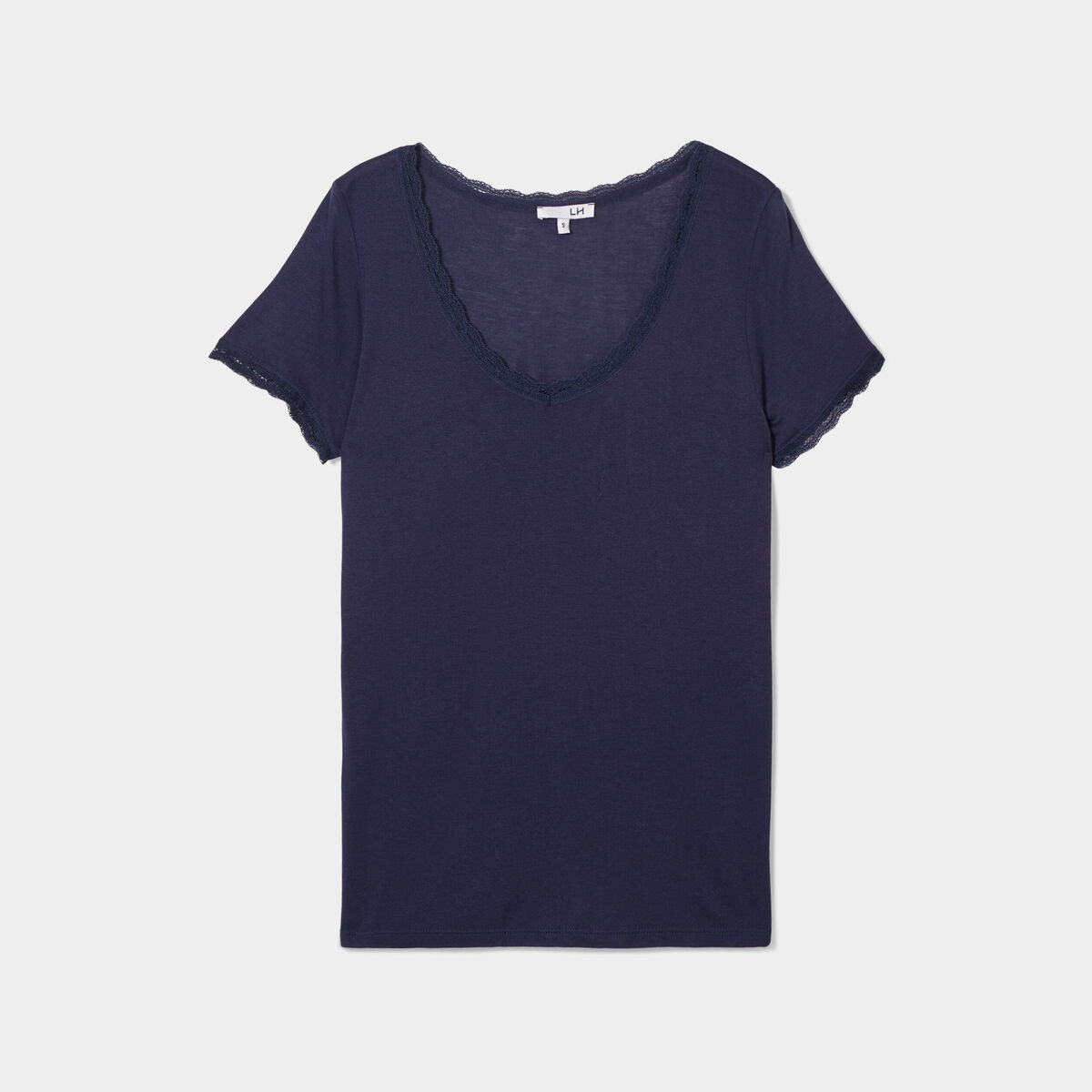T-shirt de pyjama bleu marine femme