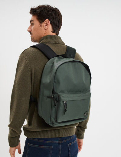 Sac &agrave; dos avec bretelles ajustables vert kaki homme