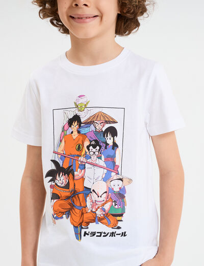 T-shirt manches courtes Dragon Ball Z blanc garçon