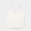 Haut de pyjama débardeur gaze de coton blanc femme