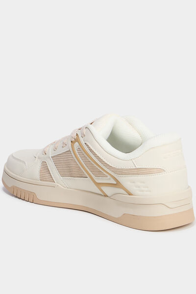 Tennis basses &agrave; lacets sable homme