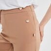 Pantalon droit à pont 2 poches Mosquitos marron clair femme