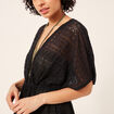Robe de plage dentelle noir femme