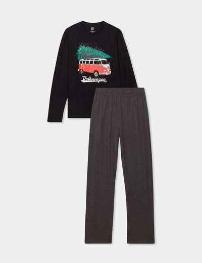 Ensemble pyjama 2 pièces Volkswagen noir homme