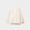 Veste effet polaire boutonn&eacute;e ecru femme grande taille