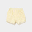 Short broderie anglaise coton jaune clair b&eacute;b&eacute; fille