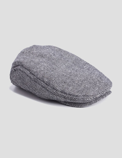 Casquette anglaise gris homme
