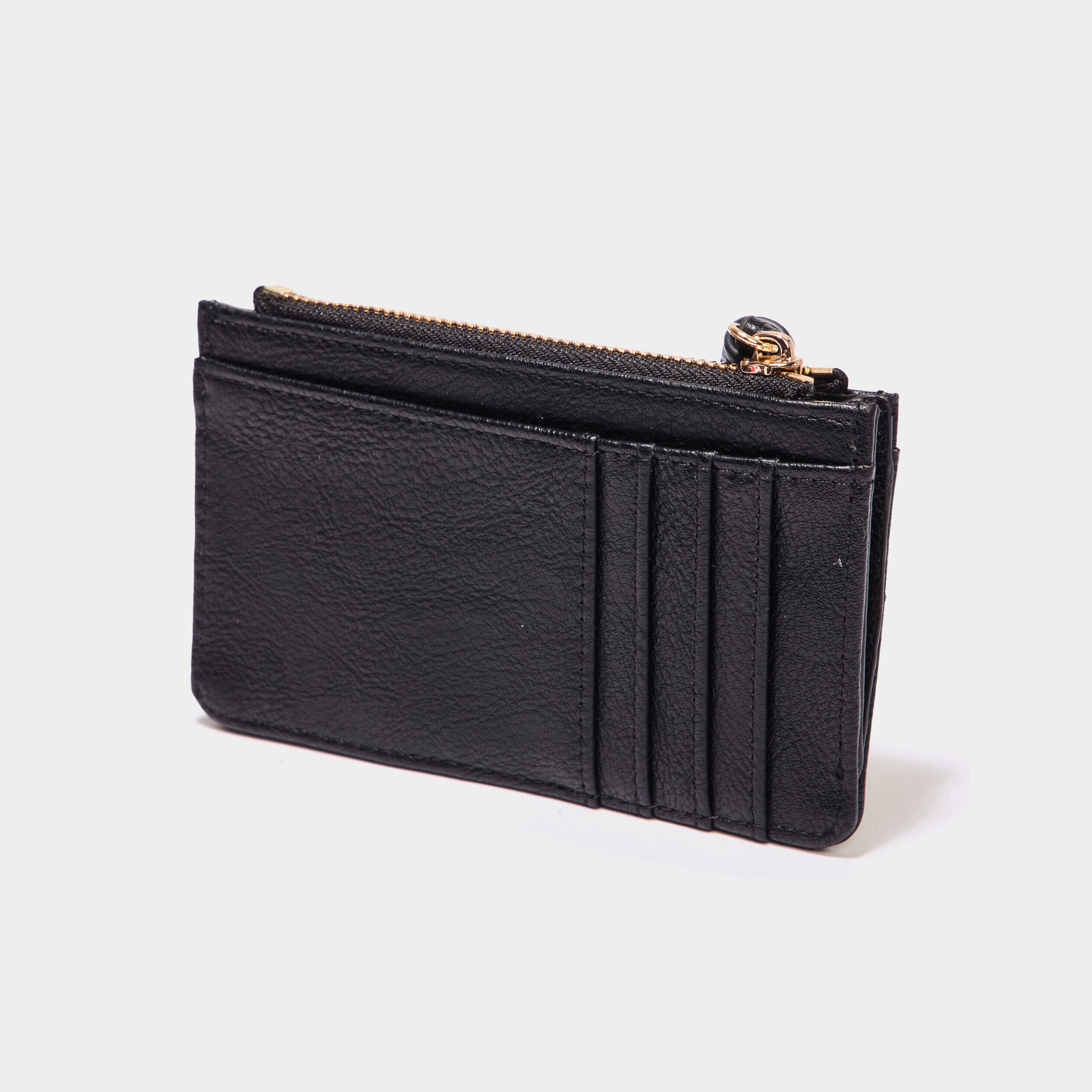 Porte-monnaie avec zip noir femme | La Halle
