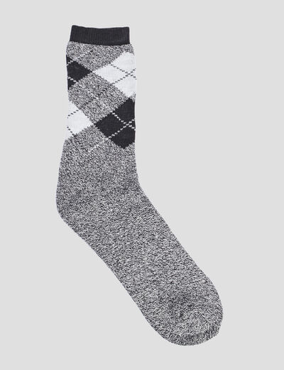 Lot 5 paires chaussettes gris homme