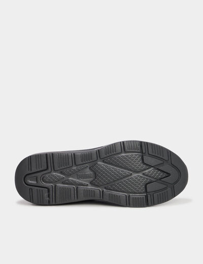Baskets running lacets élastiqués Puma noir garçon