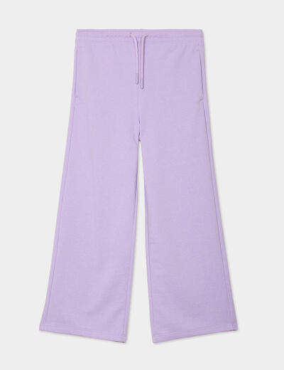Pantalon de jogging large mauve fille