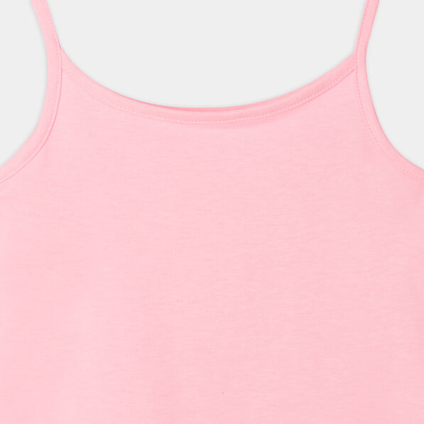 Débardeur à fines bretelles rose fluo fille