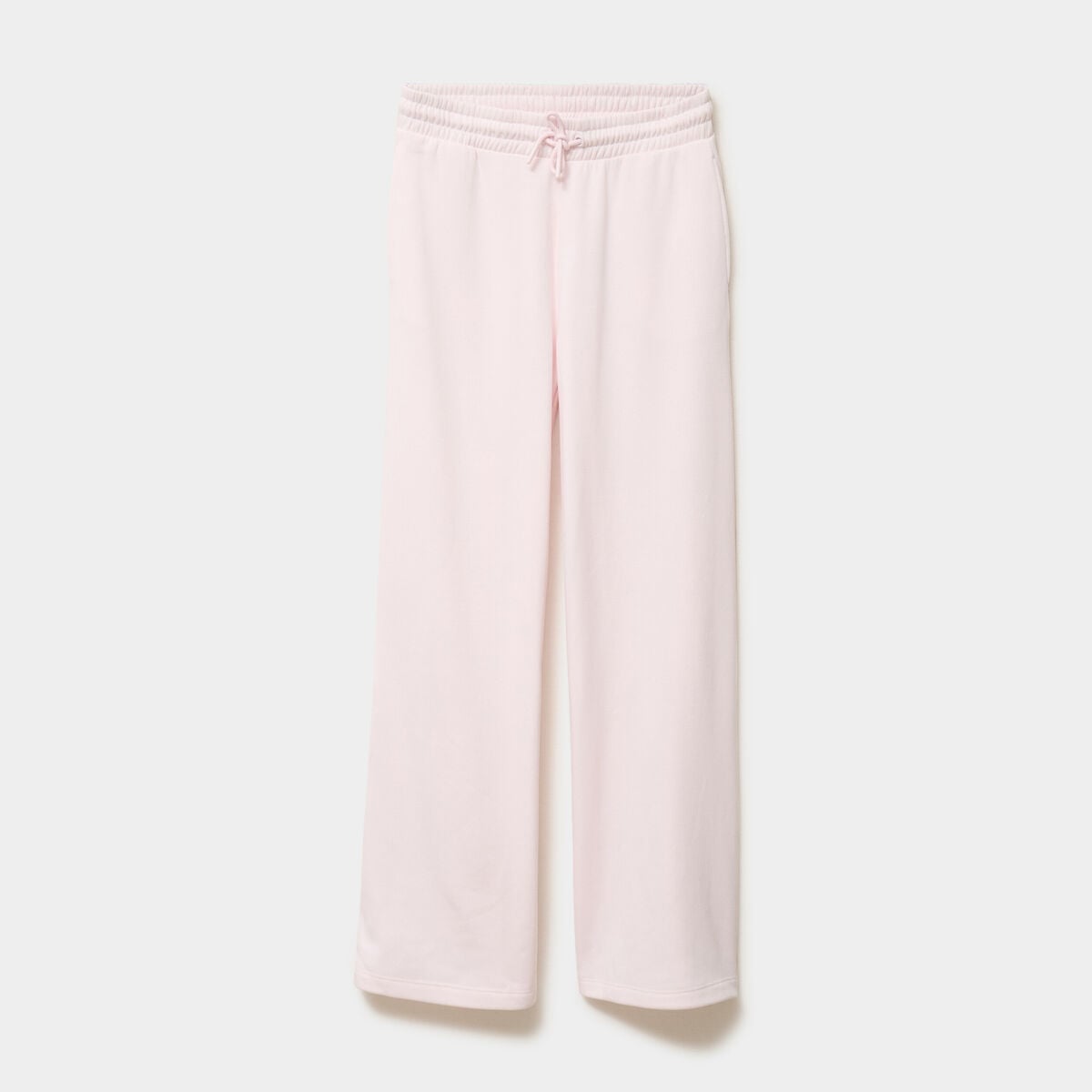 Pantalon jogging large taille &eacute;lastiqu&eacute;e rose clair femme