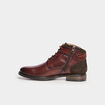 Bottines zipp&eacute;es en cuir marron homme