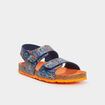 Semelles à scratchs Kickers Summerkro bleu marine garçon