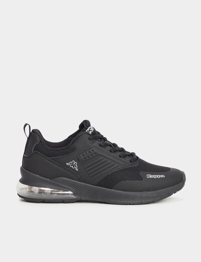 Baskets running à lacets Kappa noir garçon