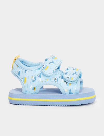 Sandales à scratchs multicolore bébé garçon