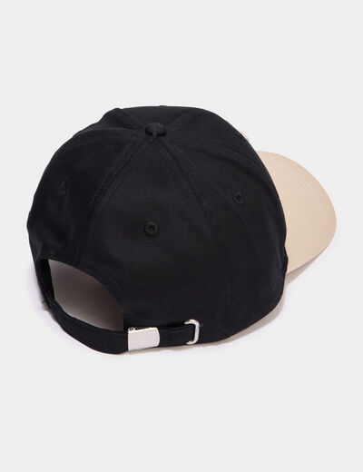 Casquette coton noir homme
