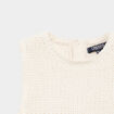 Pull sans manches nou&eacute; blanc b&eacute;b&eacute; fille
